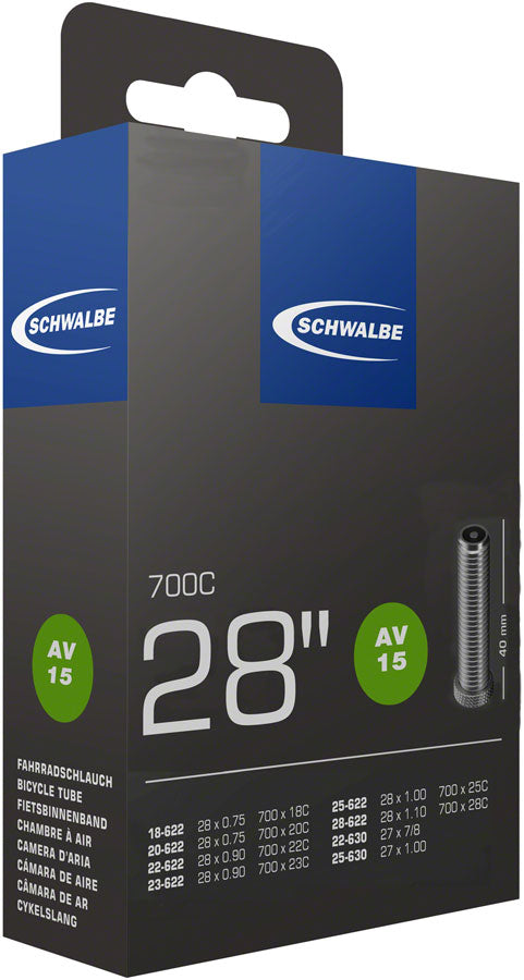 Schwalbe Standard Tube - 700 x 18 - 28mm 40mm Schrader Valve Tube Schwalbe   