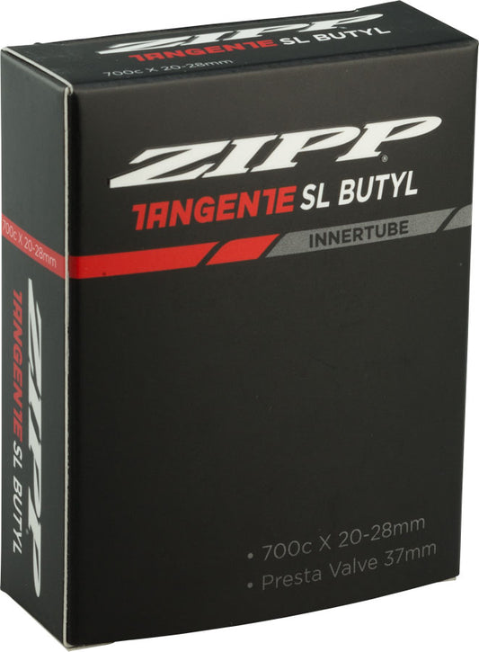 Zipp Tangente Butyl Tube - 700 x 20-28mm 37mm Aluminum Presta Valve Tube Zipp Speed Weaponry   