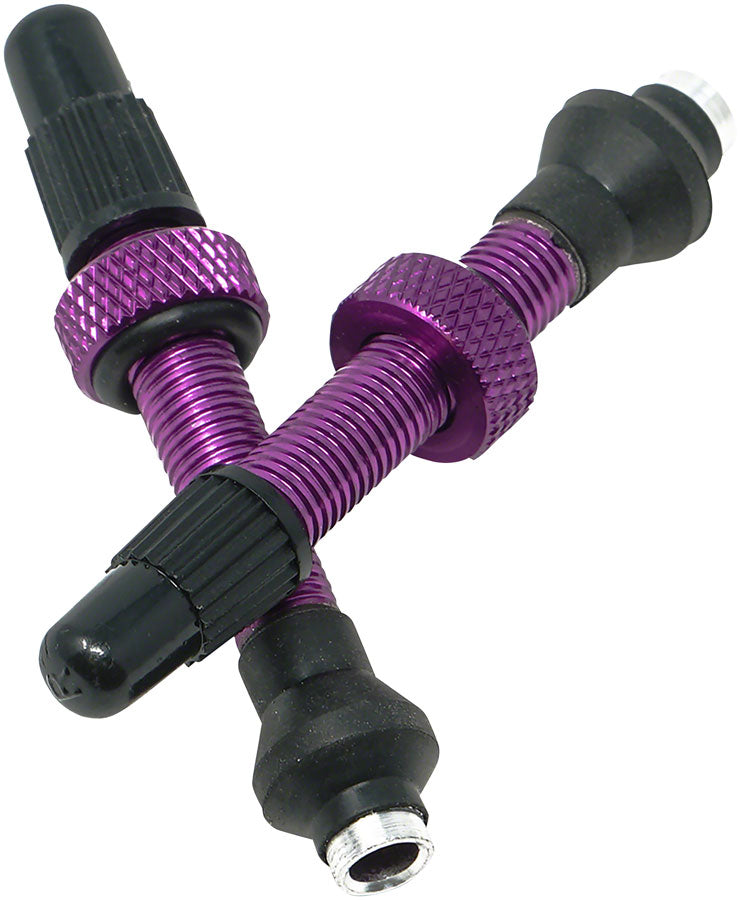 Industry Nine Tubeless Valves - 40mm Purple Pair Tubeless Valves Industry Nine   