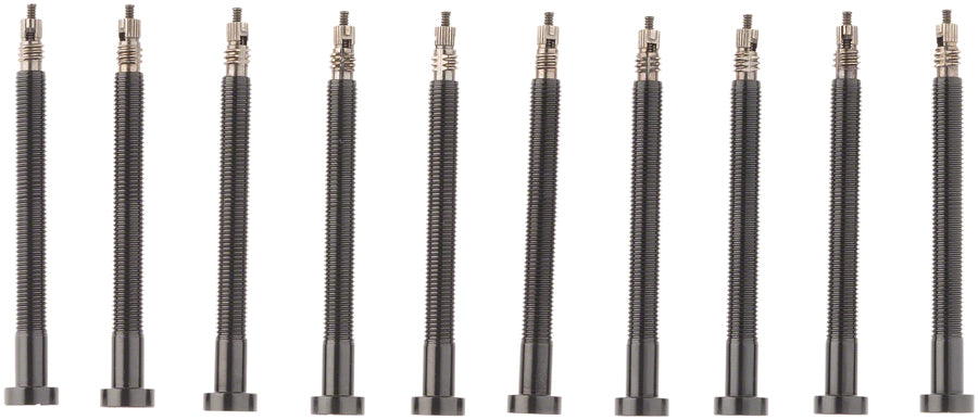 Muc-Off Tubeless Valve Box Refill -  Black 60mm Stem Pack of 10 Tubeless Valves Muc-Off   