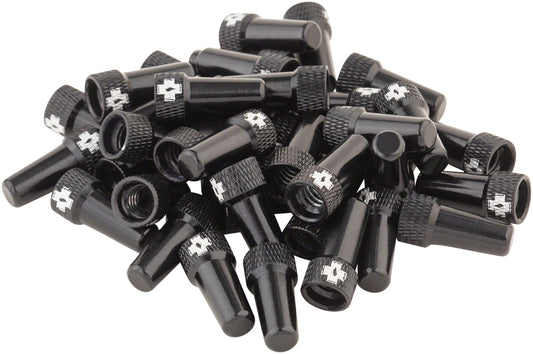 Muc-Off Tubeless Valve Box Refill -  Black Cap Pack of 40 Tubeless Valves Muc-Off   