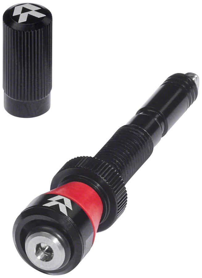 Reserve Wheels Reserve Fillmore Tubeless Valves - 50mm Black Pair Tubeless Valves Reserve Wheels   