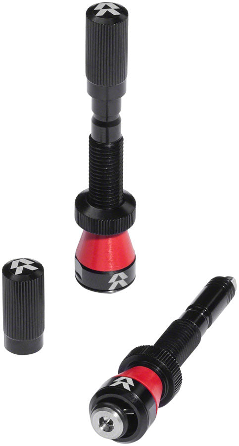 Reserve Wheels Reserve Fillmore Tubeless Valves - 50mm Black Pair Tubeless Valves Reserve Wheels   
