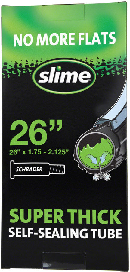 Slime Thick Smart Tube - 26 x 1.75 - 2.125 Schrader Valve Tube Slime   