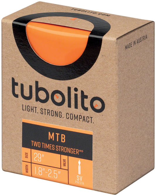 Tubolito Tubo MTB Tube - 29" x 1.8-2.5" 42mm Presta Valve Orange Tube tubolito   