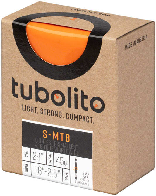Tubolito S-Tubo MTB Tube - 29 x 1.8-2.5 42mm Presta Valve Orange Tube tubolito   