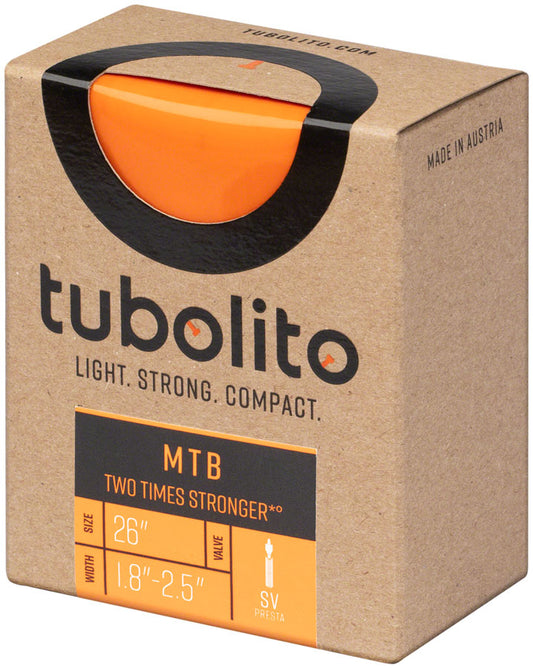 Tubolito Tubo MTB Tube - 26 x 1.8-2.5" 42mm Presta Valve Orange Tube tubolito   