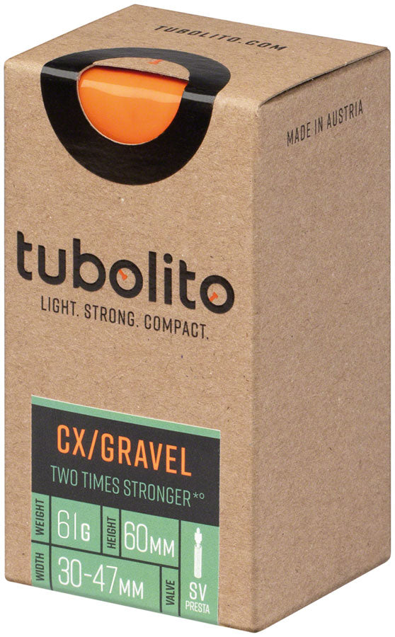 Tubolito Tubo CX/Gravel All Tube - 700 x 32-50mm 60mm Presta Valve Orange Tube tubolito   