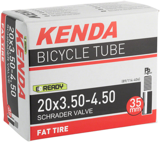 Kenda Tube - 20 x 3.5 - 4.5 Low Lead Schrader Valve Tube Kenda   