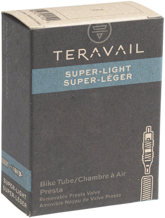 Teravail Superlight Tube - 700 x 20 - 28mm 40mm Presta Tube Valve Tube Teravail   