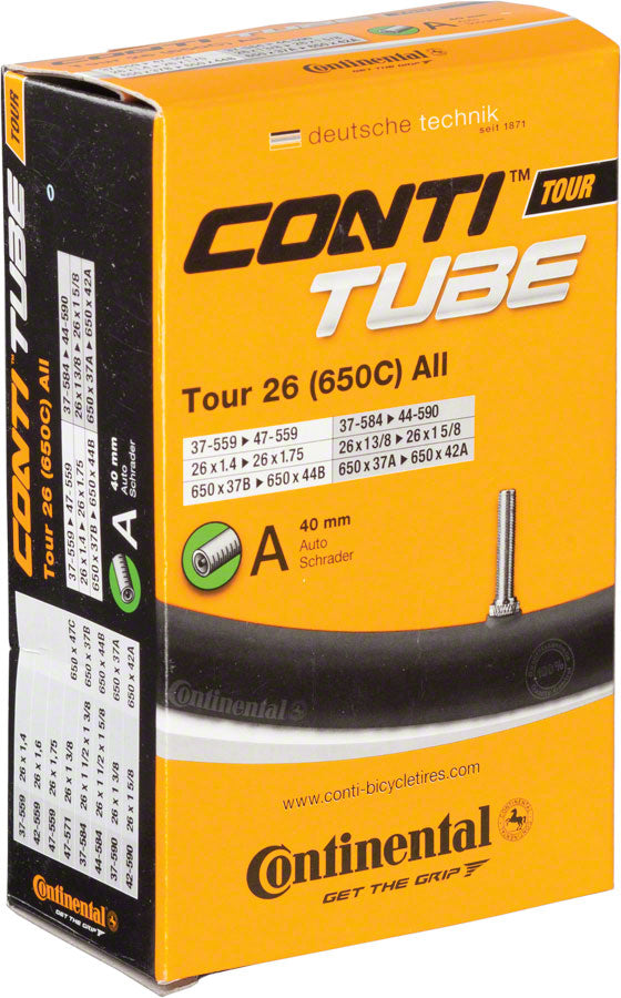 Continental Standard Tube - 26 x 1.4 - 1.75 40mm Schrader Valve Tube Continental   