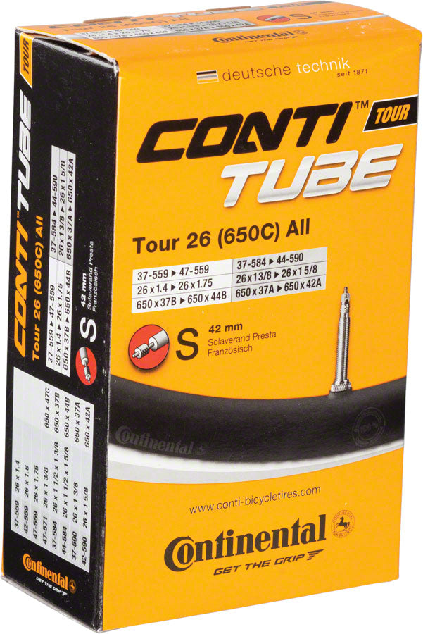 Continental Standard Tube - 26 x 1.4 - 1.75 42mm Presta Valve Tube Continental   