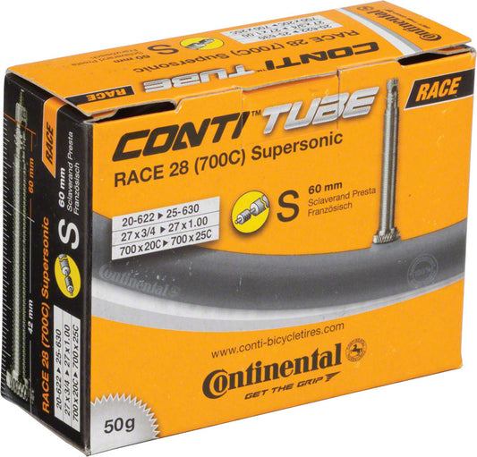Continental Supersonic Tube - 700 x 20 - 25mm 60mm Presta Valve Tube Continental   