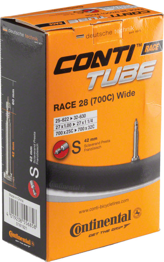 Continental Standard Tube - 700 x 25 - 32mm 42mm Presta Valve Tube Continental   