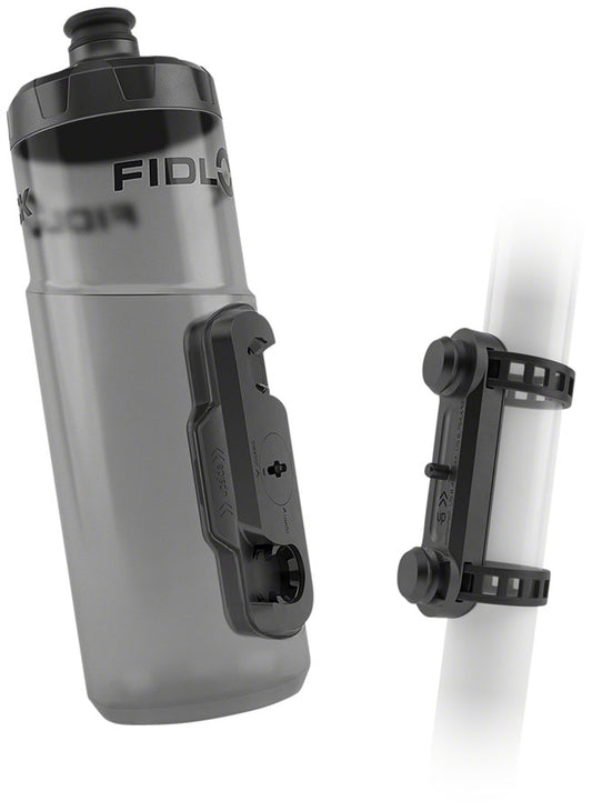 Fidlock TWIST Water Bottle Cage Set - Universal Base Mount Strap-On 600ml Smoke Water Bottles FIDLOCK   