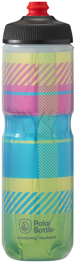 Polar Breakaway Insulated Tartan Water Bottle - Green/Blue 24oz Water Bottles Polar   