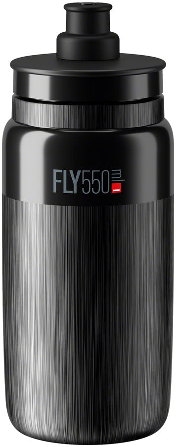 Elite SRL Fly Tex Water Bottle - 550ml Black Water Bottles Elite   