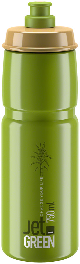 Elite SRL Jet Water Bottle - 750ml Green Olive White Logo Water Bottles Elite   