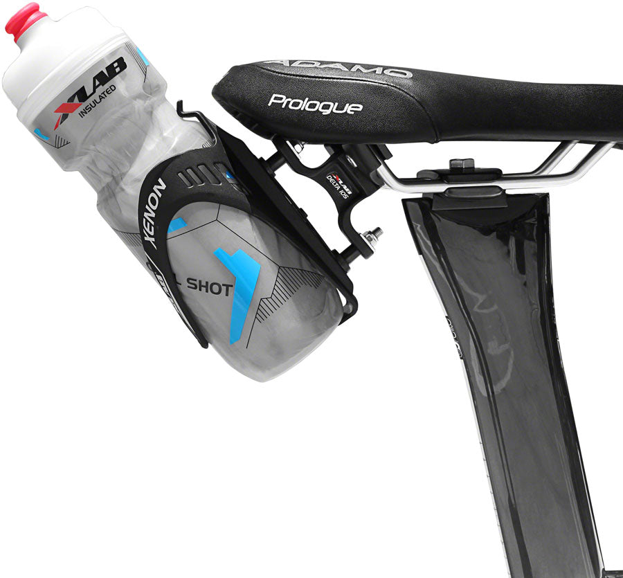 XLAB Delta 105 Saddle Mounted Single Water Bottle Carrier System Water Bottle Cages XLAB   