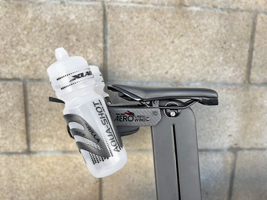 Xlab Aero Carbon Wing Behind Saddle Water Bottle Cage Mount - Carrier Only Water Bottle Cage Parts XLAB   