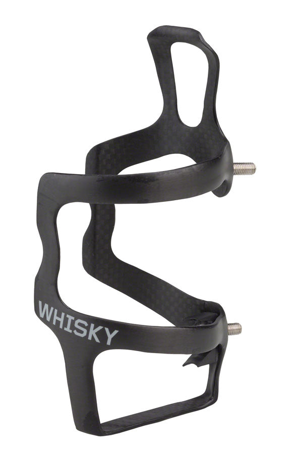 WHISKY No.9 SEL Carbon Water Bottle Cage - Left Side Entry Matte Black Water Bottle Cages Whisky Parts Co.   