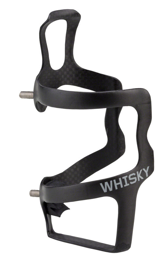 WHISKY No.9 SER Carbon Water Bottle Cage - Right Side Entry Matte Black Water Bottle Cages Whisky Parts Co.   