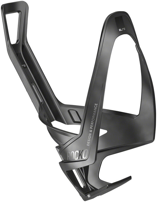 Elite SRL Rocko Carbon Water Bottle Cage: Matte Black/Black Water Bottle Cages Elite   