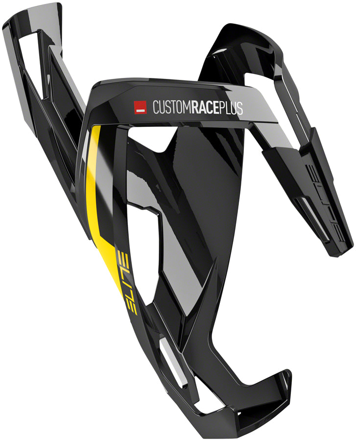 Elite SRL Custom Race Plus Water Bottle Cage - Glossy Black/Yellow Water Bottle Cages Elite   