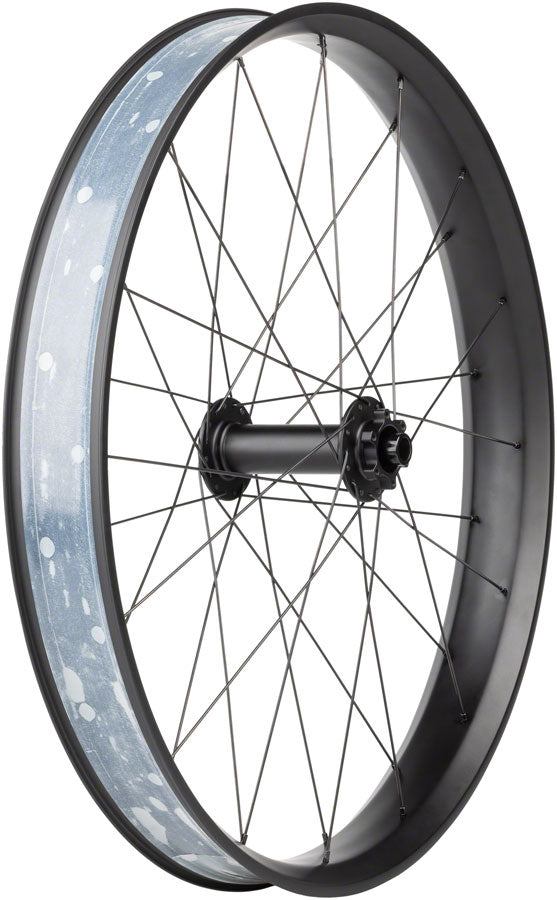 Quality Wheels Alex CF-1 Carbon Bear Pawl Front Wheel - 26" Fat 15 x 150mm 6-Bolt BLK Front Wheel Quality Wheels   
