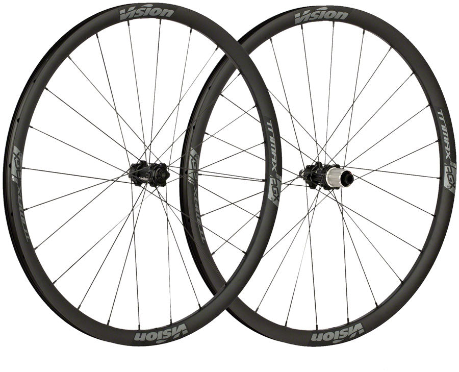 Vision TriMax AGX i23 Wheelset - 700 12 x 100/142mm Center-Lock HG 11 Black Wheels Vision   