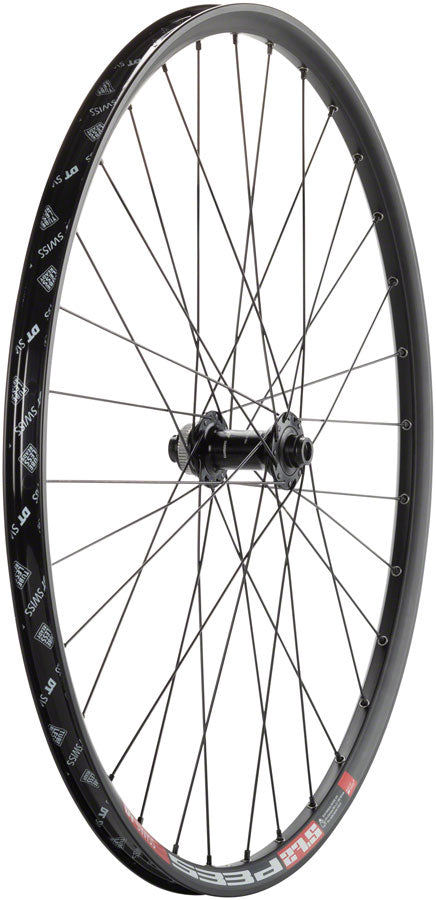 Quality Wheels 105/DT 533d Front Wheel - 27.5" 12 x 100mm Center-Lock Black Front Wheel Quality Wheels   