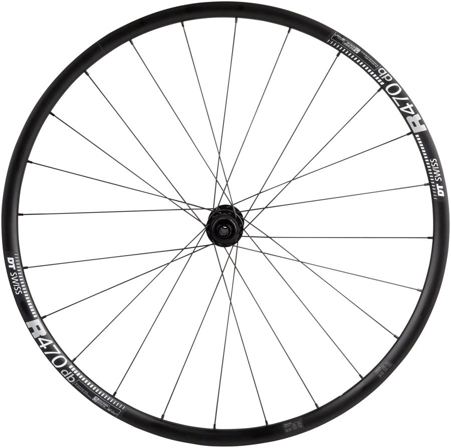 Quality Wheels DT 350/DT R470db Front Wheel - 700 12 x 100mm Center-Lock BLK Front Wheel Quality Wheels   