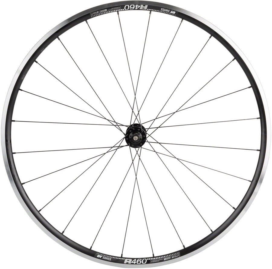 Quality Wheels DT 350/DT R460 Front Wheel - 700 QR x 100mm Rim Brake Black Front Wheel Quality Wheels   