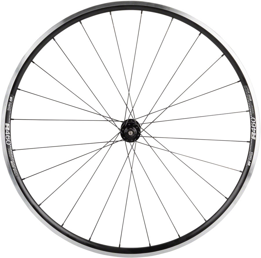 Quality Wheels DT 350/DT R460 Front Wheel - 700 QR x 100mm Rim Brake Black Front Wheel Quality Wheels   