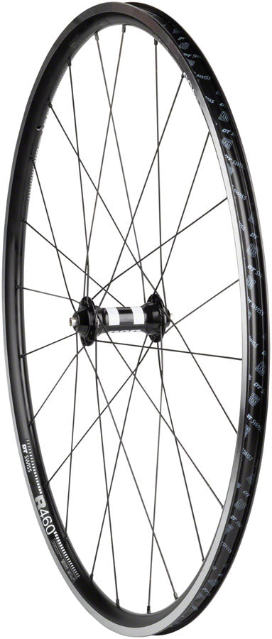Quality Wheels DT 350/DT R460 Front Wheel - 700 QR x 100mm Rim Brake Black Front Wheel Quality Wheels   