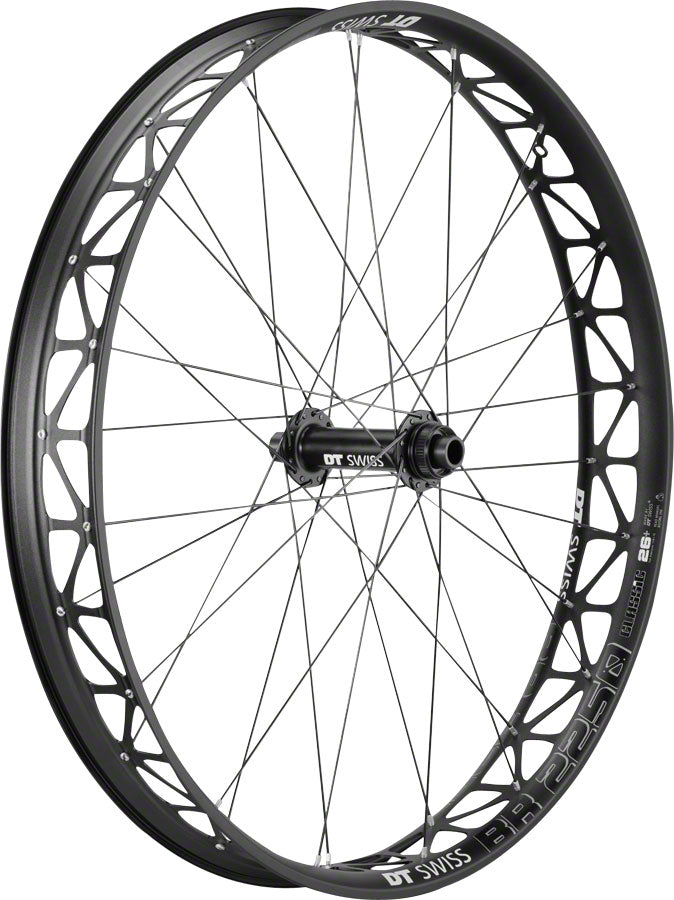 DT Swiss Big Ride Front Wheel - 26" 15 x 150mm Center-Lock BLK/White Clincher Front Wheel DT Swiss   