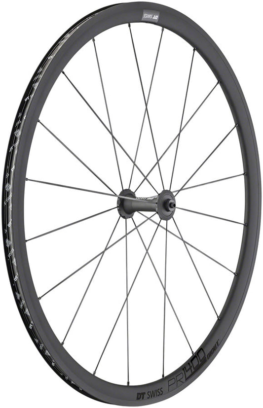 DT Swiss PR 1400 DICUT OXiC Front Wheel - 700 QR x 100mm Rim Brake BLK 32mm Front Wheel DT Swiss   
