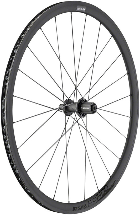 DT Swiss PR 1400 DICUT OXiC Rear Wheel - 700 QR x 130mm Rim Brake HG 11 BLK 32mm Rear Wheel DT Swiss   