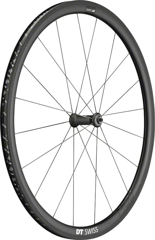 DT Swiss PRC 1400 Spline Front Wheel - 700 QR x 100mm Rim Brake Black Front Wheel DT Swiss   