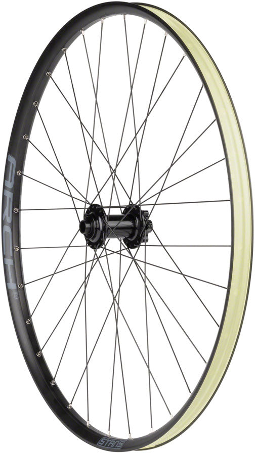 Stans No Tubes Arch S2 Front Wheel - 29" 15 x 110mm 6-Bolt Black Front Wheel Stans No Tubes   