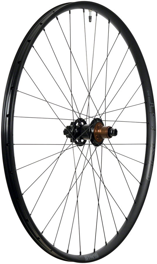 Stans NoTubes Crest MK4 Rear Wheel - 29 12 x 142mm 6-Bolt XDR Black Rear Wheel Stans No Tubes   
