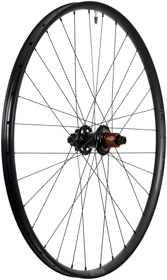 Stans NoTubes Crest MK4 Rear Wheel - 29 12 x 142mm 6-Bolt Micro Spline BLK Rear Wheel Stans No Tubes   