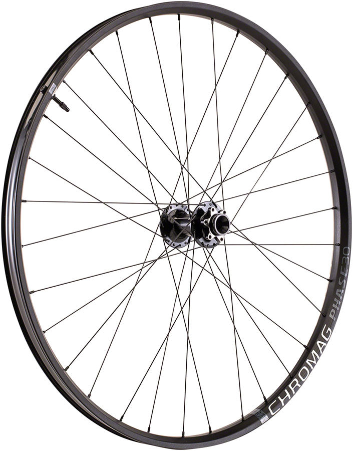 Chromag Phase30 Front Wheel - 29" 15 x 110mm 6-Bolt Black Front Wheel Chromag   