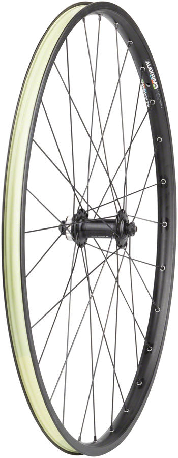 Quality Wheels Value Double Wall Series Disc Front Wheel - 650b QR x 100mm Center-Lock BLK Front Wheel Quality Wheels   