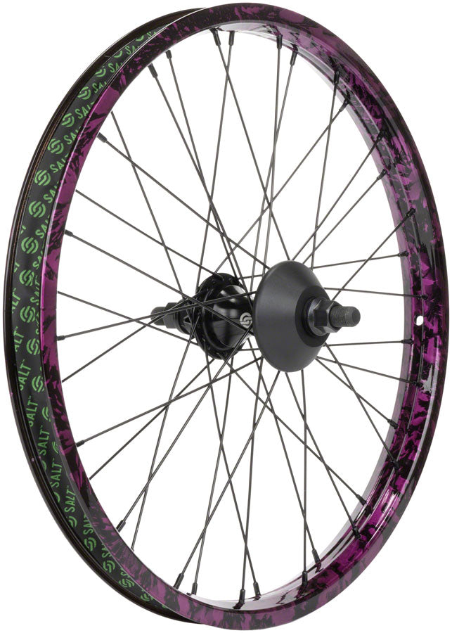 Salt EX Rear Wheel - 20" Black/Purple Splatter LHD Rear Wheel Salt   