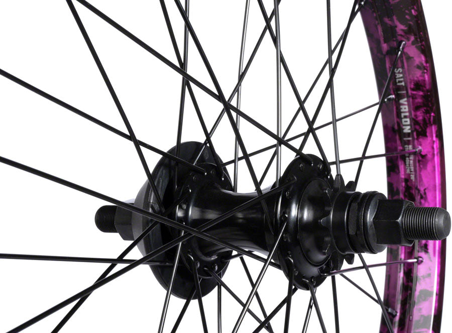Salt EX Rear Wheel - 20" Black/Purple Splatter LHD Rear Wheel Salt   