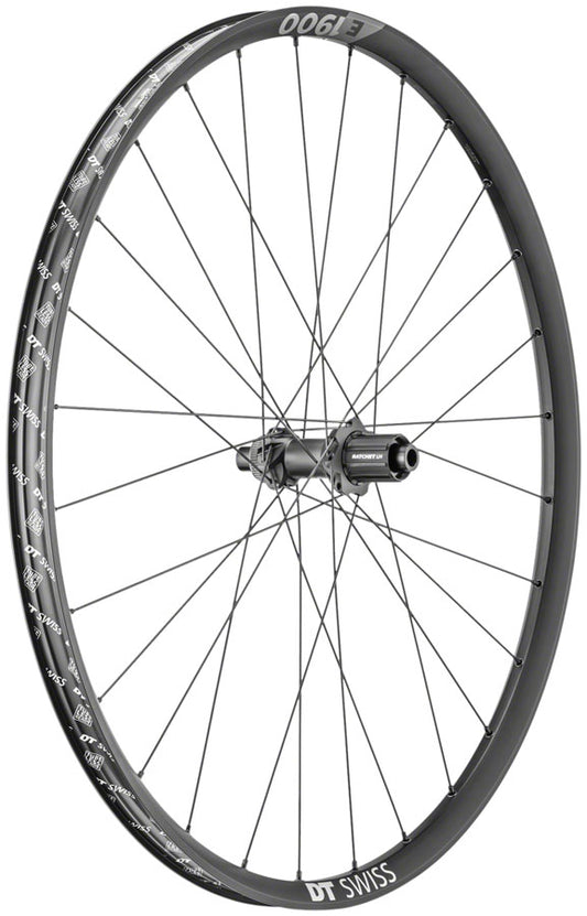DT Swiss E 1900 Spline 30 Rear Wheel - 29" 12 x 148mm Center-Lock HG 11 MTN BLK Rear Wheel DT Swiss   