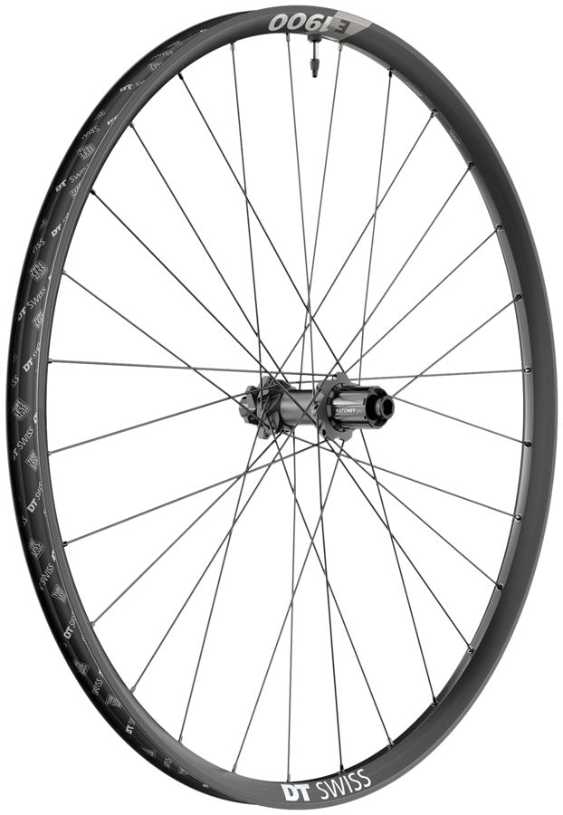 DT Swiss E 1900 Spline 30 Rear Wheel - 29" 12 x 148mm 6-Bolt HG 11 MTN Black Rear Wheel DT Swiss   