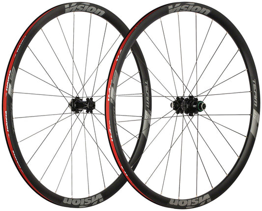 Vision Team 35 Disc Wheelset - 700c 12 x 100/142mm Center-Lock XDR Black Wheels Vision   