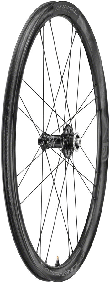 Campagnolo SHAMAL Carbon Disc Front Wheel - 700 12 x 100mm Centerlock Black Front Wheel Campagnolo   